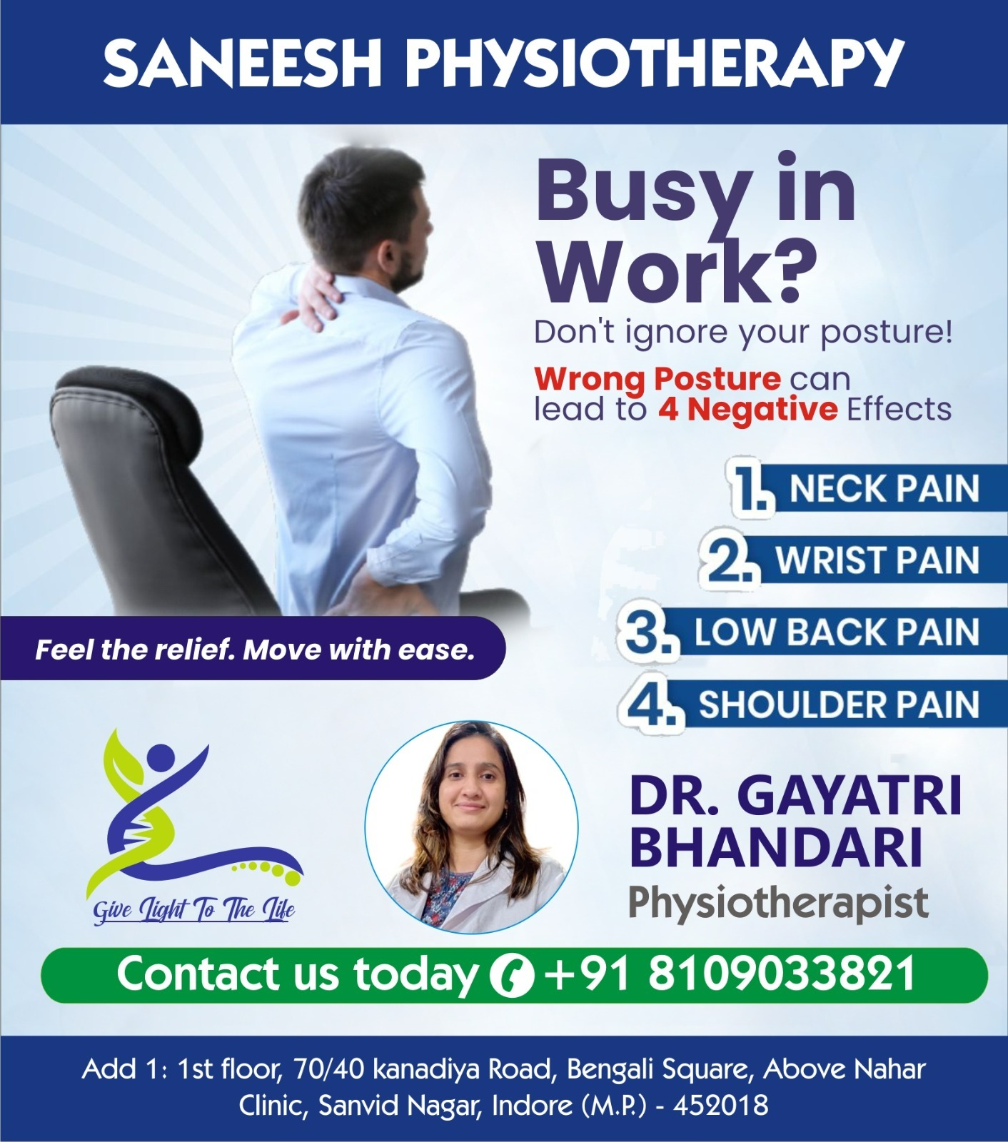 Best Physiotherapist in Indore